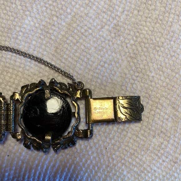 Vintage Elizabeth Morrey Watermelon Cabachon Bracelet - Picture 5 of 7